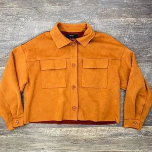 Forever 21 Wildlederimitat Braun Jacke Gr. Small S B136 - Bild 1 von 3