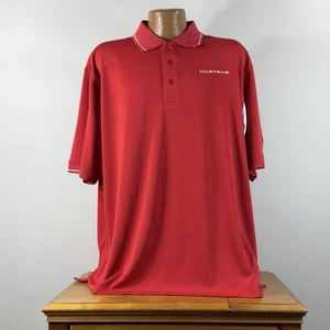 Camisa Polo Ford Mustang Roja Licencia Oficial 3 Botones Talla XL Manga Corta Logo - Imagen 1 de 12