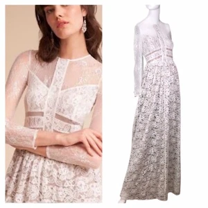 Anthropologie SAU size 0 Beautiful Lace Illusion Bodice Special Occasion Dress - Picture 1 of 10