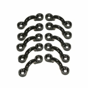 10Pcs Black Nylon Boat Door Handrail M6 Pad Eye Handle Sailing Rigging - Picture 1 of 6