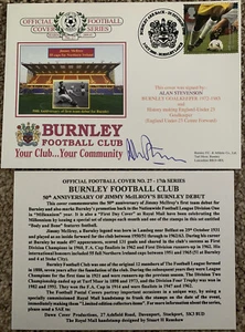 Burnley 2000 Dawn First Day Cover Signed By Alan Stevenson - Picture 1 of 3
