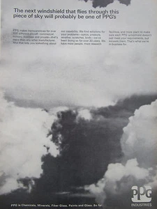 5/1969 PUB PPG INDUSTRIES TRANSPARENCIES FIBER GLASS PAINTS WINDSHIELD AD - Picture 1 of 1