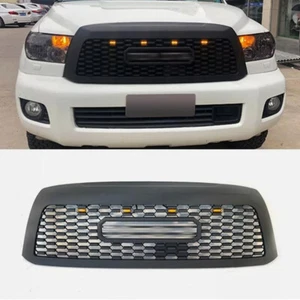 Fits For TOYOTA Sequoia 2008-2018 Upper Grill W/Light Front Grille Black - Bild 1 von 5