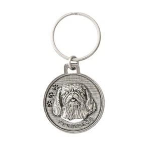 Llavero de peltre pekinés para perro Creative Pewter Designs, llavero, D136KC - Imagen 1 de 2