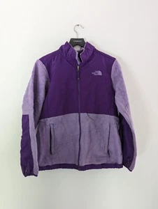 North Face Full-zip Polartec Fleece Denali Jacket Purple Girls XL Women's Small - Picture 1 of 10