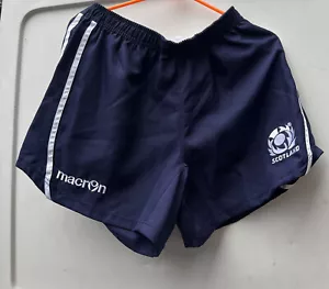 REBAJADO Escocia Rugby Pantalones Cortos Macron Talla EU XXL US XL NUEVO - Imagen 1 de 8