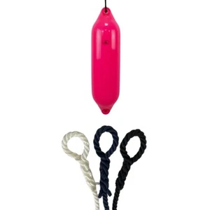 1X Hurricane Boat Fenders: PM06 Pink - FREE SPLICED END 10MM ROPE - Picture 1 of 2