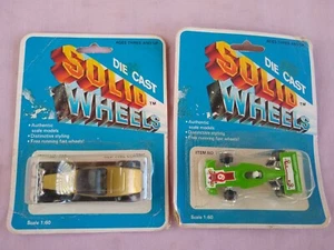 Vintage Druckguss ~ Vollräder Auto Nr. 212 & 209 Set Maßstab 1:60 - Bild 1 von 8