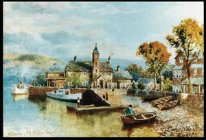 Lakeside Station & Hotel Dampfyacht Seeschwalbe Anlegestelle Windermere Postkarte - Bild 1 von 2