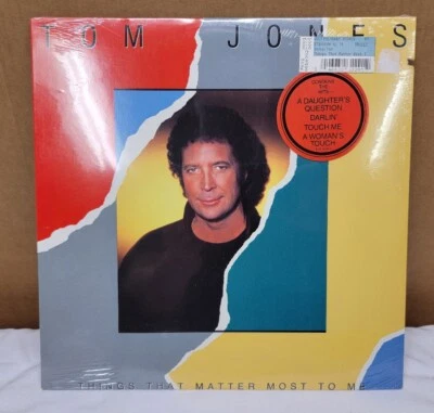 SEALED! 1987 Tom Jones ‎"Things That Matter Most To Me" LP - Mercury Records  - Image 1 of 4