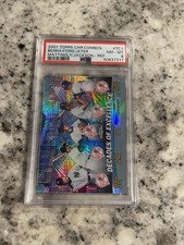PSA 9 2001 TOPPS CHROME COMBOS REFRACTOR DEREK JETER BERRA FORD #TC1 RARE YANKEE