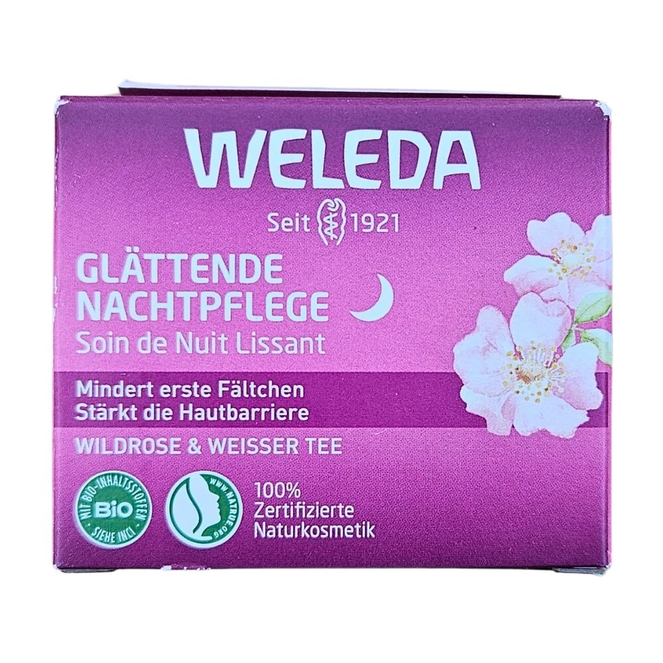 WELEDA Glättende Nachtpflege - Wildrose & Weisser Tee 40ml - Bild 1 von 1