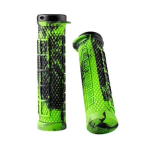 Ryfe Grips - BOSSA - Single Lock On Pro Grip - Marble GREEN/BLACK - Picture 1 of 1