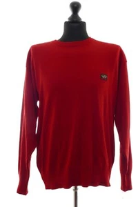 Paul & Shark Herren Sweatshirt Pulli XL rot uni Rundhals Patches Sweat mit Wolle - Bild 1 von 5