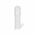 Silicone-Condom-Reusable-Realistic-Penis-Sleeve-Enlarger-Stretcher-Textured-B