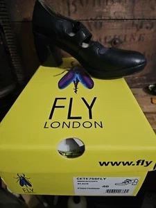 Fly London Women's Cete759fly Pump - BLACK - NEW IN BOX - SIZE 40 - Picture 1 of 14