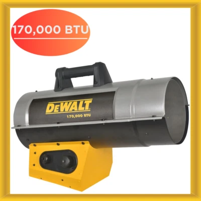 DeWalt DXH170FAVT 170000 BTU HR Forced Air Propane Heater with Quiet Technology - Image 1 of 3