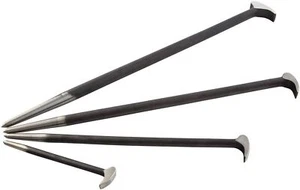 4pc ROLLING HEAD PRY BAR SET DROP FORGED HEAT TREATED STEEL 20" 16" 12" 6" - Picture 1 of 7