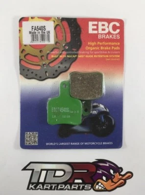 GO KART - OTK -TONY KART EBC GREEN FA540S BRAKE PADS - image 1 of 2
