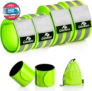 6 Pcs Reflective Bands for Arm/Wrist/Leg, High Visibility Reflective Running Ge - Picture 1 of 12