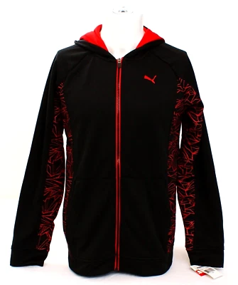 Puma Cell Negro y Rojo Cremallera Frontal Sudadera con Capucha Chaqueta Juvenil Niño XL NUEVO CON ETIQUETAS Foto 1 de 4