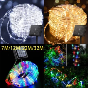 Außen Solar LED betrieben Lichterkette Lichterkette für Garten Terrasse Dekoration - Bild 1 von 31