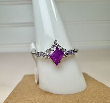 Bomb Party JUST DAZZLE ME Lavender Ice Crystal Rhodium Size 10 RBP7443 New!