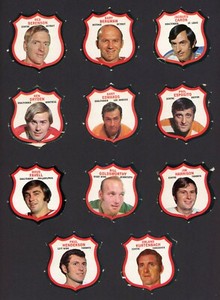 1972-73 OPC O PEE CHEE HOCKEY PLAYER CRESTS COMPLETE SET 22/22 22538