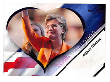 2008 Benchwarmer #1 Hillary Clinton Decision BLUE FOIL parallel card