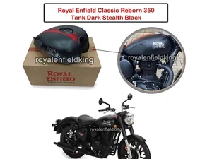 Royal Enfield "Stealth Black Petrol Gas Fuel Tank fit for Classic Reborn 350" - Picture 1 of 13