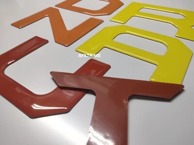 LETRAS PORTÓN TRASERO ESTILO RETRO CÚPULA 3D PARA TOYOTA TUNDRA 2014-21 HECHO EN EE. UU. Foto 1 de 2