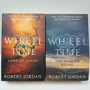 Robert Jordan The Wheel of Time Books Lord of Chaos &The Shadow Rising Paperback - Picture 1 of 14