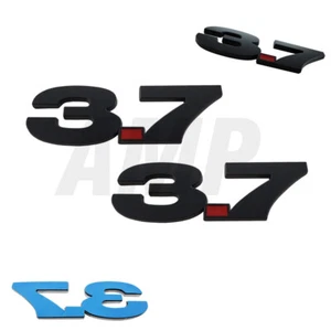 (2pc) Mustang 3.7 V6 Fender Emblem 11-17 Matte Black Guaranteed Best Quality - Foto 1 di 1