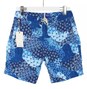 SCOTCH & SODA Bademode Herren SMALL Nylon Mesh gefüttert gemustert Strand blau - Bild 1 von 8