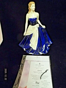 SIGNED Royal Doulton Pretty Ladies Olivia #HN5114 8.5" Porcelain Figurine - Bild 1 von 5