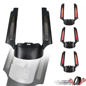 Rear Fender Extension Fascia W/ LED Light For Harley Touring Street Glide 09-13 - Picture 1 of 12