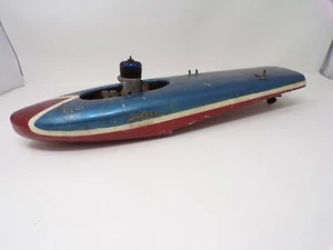 vtg 1949 Ohlsson Rice O&R Nitro gas engine No. 29 w Scientific Buckeye 17" boat - Picture 1 of 21