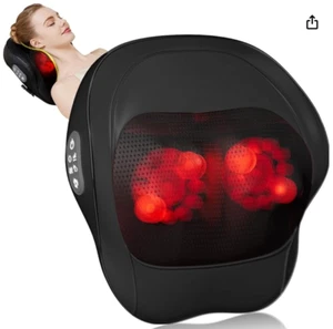 Masajeador de espalda y cuello recargable con calor, U6 nuevo masajeador de espalda de actualización para P - Imagen 1 de 7