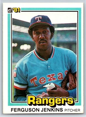 1981 Donruss Ferguson Jenkins Texas Rangers #146 - Image 1 of 2