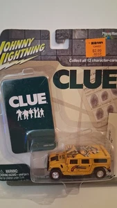 Johnny Lightning CLUE Colonel Mustard Hummer H1, Yellow - Picture 1 of 5