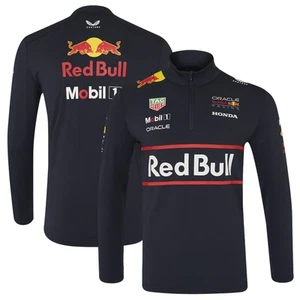 Unisex Red Bull Racing Navy Red Bull Racing Replica Midlayer Quarter-Zip Jacket - Picture 1 of 3