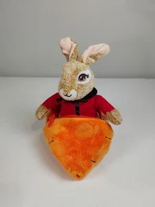 Peter Rabbit 8" Peluche Zanahoria Cremallera Beatrix Potter Película Conejito Pascua 2022 Usado en Excelente Condición - Imagen 1 de 8