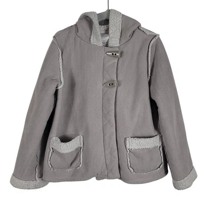 Chaqueta con Capucha Savannah Imitación Gamuza/Sherpa Forrada Niñas 6  Foto 1 de 4