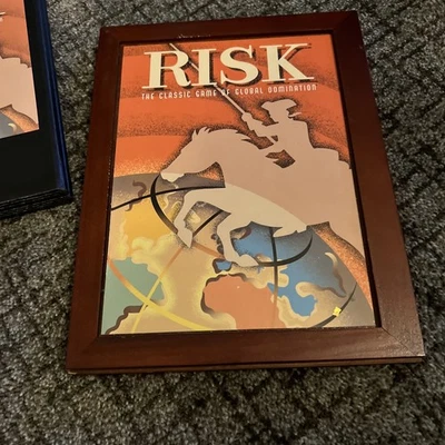 Vintage Risk Parker Brothers Wooden Box Game - Image 1 of 4