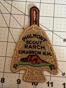 PHILMONT SCOUT RANCH CIMARRÓN NUEVO MÉXICO PUNTA DE FLECHA PARCHE BOY SCOUT (RO) #7 - Imagen 1 de 2