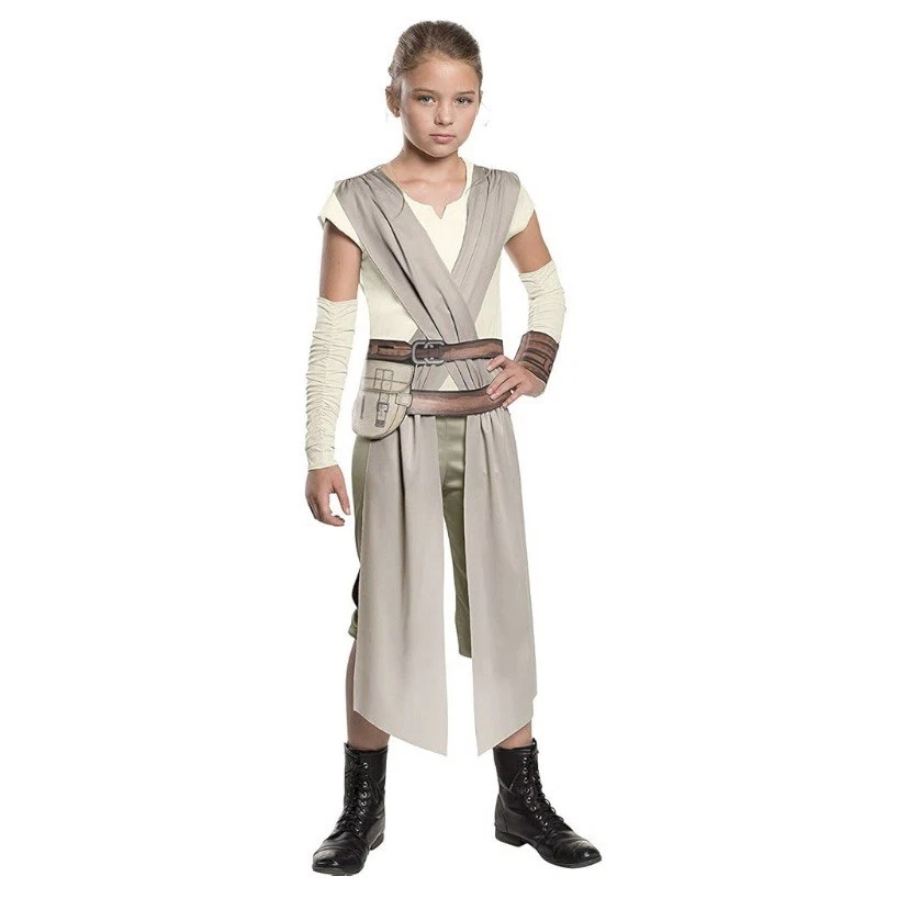 Disfraz Star Wars Rey Disney Niñas Talla L Grande Nuevo con Etiquetas Mono Cinturón Brazo Calentadores Puño Foto 1 de 1