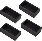 4Pcs 1Kg Graphite Ingot Molds for Gold Silver Copper Aluminum Metal Melting Cast