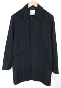 SANDRO S Men Coat Marine Blue Mac Town Trench Classic Slim Fit Notch RRP€385 * - Picture 1 of 14