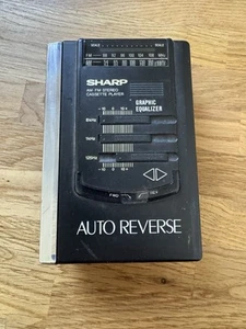 Sharp JC-518(BK) Lettore di cassette stereo AM/FM funzionante - Foto 1 di 5