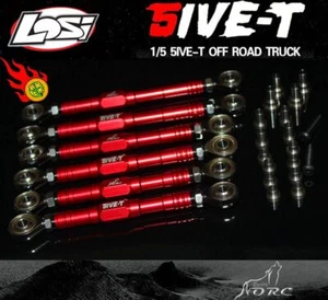 GTB LOSI 5ive t Adjustable Metal Front Rear Suspension Steering Turnbuckle Rod - Picture 1 of 5